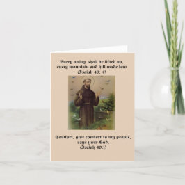 St. Francis Comfort Note Card Dankeskarte