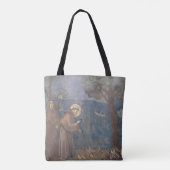 St Francis, das zu den Vögeln, 1297-99 predigt Tasche (Rückseite)