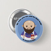 St Francis de Sales Button (Vorne & Hinten)