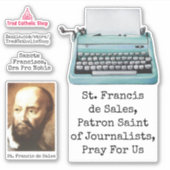 St. Francis De Sales Katholik Saint Prayer Aufkleber (Vorderseite)