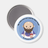 St. Francis de Sales Magnet (Vorderseite/Rückseite)