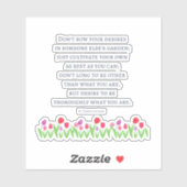 St Francis De Sales Quote Sticker (Blatt)