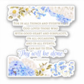 St Francis De Sales Quote Sticker (Vorderseite)