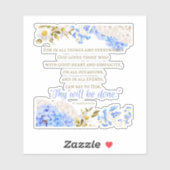 St Francis De Sales Quote Sticker (Blatt)