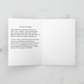 St Francis der Assisi-Gruß-Karte w/prayer Karte (Innenseite)