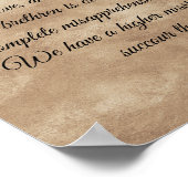 St. Francis, der Schirmherr von Tieren Zitat Poster (Ecke)