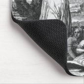 St Francis der Verkäufe, die zu predigen Mousepad (Ecke)