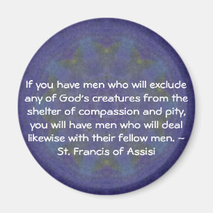 St Francis des Assisitierrechtzitats Magnet