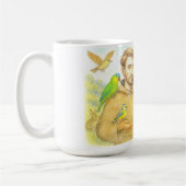 St. Francis - die Predigt für Vögel und Tiere Kaffeetasse (Links)