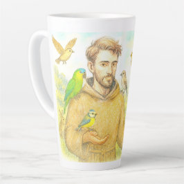 St. Francis - die Predigt für Vögel und Tiere Milchtasse