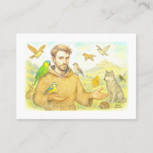 St. Francis - die Predigt für Vögel und Tiere Visitenkarte