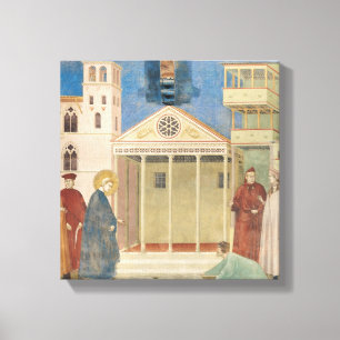 St Francis ehrte durch einen einfachen Mann, Leinwanddruck