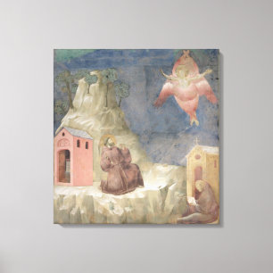 St. Francis Empfang der Stigmata, 1297-99 Leinwanddruck