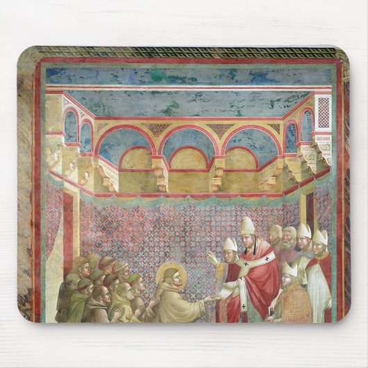St Francis empfängt Zustimmung Mousepad (Vorne)