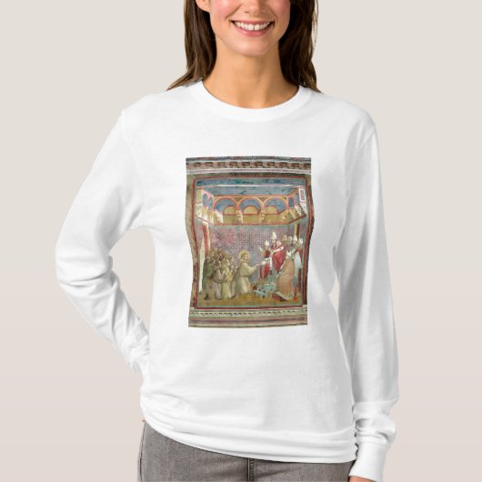 St Francis empfängt Zustimmung T-Shirt (Vorderseite)