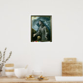 St. Francis erhält die Stigmata (Öl auf Leinwand) Poster (Küche)