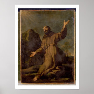 St. Francis erhält Stigmata Poster