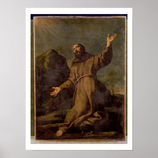 St. Francis erhält Stigmata Poster (Vorne)