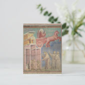 St. Francis erscheint seinen Begleitern Postkarte (Stehend Vorderseite)