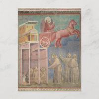 St. Francis erscheint seinen Begleitern