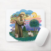 St. Francis (ff) - Siegel Point Himalayan cat Mousepad (Mit Mouse)