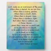 St. Francis' Gebet Fotoplatte (Vorderseite)