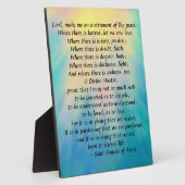 St. Francis' Gebet Fotoplatte (Seite)