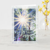 St. Francis Gebet Frieden Karte (Gelbe Blume)