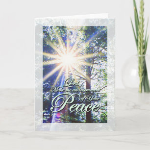 St. Francis Gebet Frieden Karte