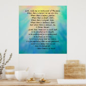 St. Francis' Gebet Poster (Küche)