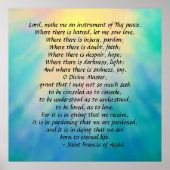 St. Francis' Gebet Poster (Vorne)