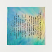 St. Francis' Gebet Wandteppich (Vorderseite (Horizontal))