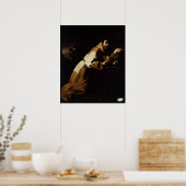 St. Francis in Meditation, 1639 Poster (Küche)