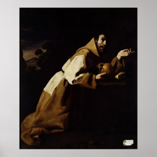 St Francis in Meditation, 1639 Poster