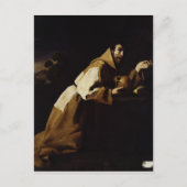 St. Francis in Meditation, 1639 Postkarte (Vorderseite)