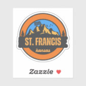 St. Francis, Kansas Aufkleber (Blatt)