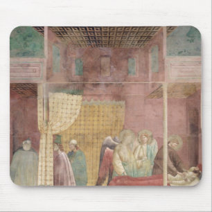 St Francis kuriert den verletzten Mann von Lerida Mousepad