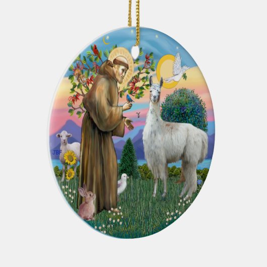 St. Francis - Llama 12 Keramikornament (Rechts)