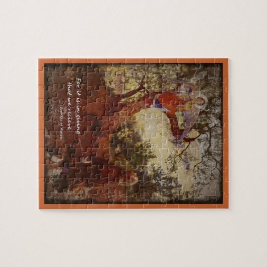 St. Francis mit Angel Puzzle (Horizontal)