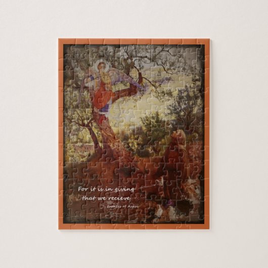 St. Francis mit Angel Puzzle (Vertikal)