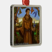 St Francis mit Vögeln, reizender Verzierung oder Silbernes Ornament (Rechts)