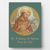 St. Francis of Assisi (BK 002) 5"x7" Fotoplatte (Vorderseite)