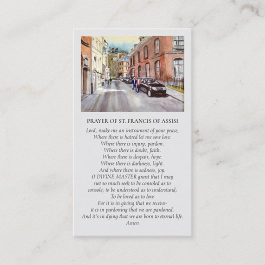 St. Francis of Assisi Dinant Scenic View Visitenkarte (Vorderseite)