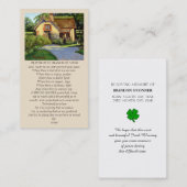 St Francis of Assisi Green Purple Brown Yellow Visitenkarte (Vorne/Hinten)