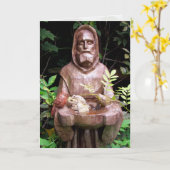 St. Francis of Assisi Grußkarte Karte (Gelbe Blume)