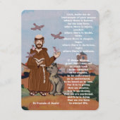 St Francis of Assisi Peace prayer Begleitkarte (Vorderseite)