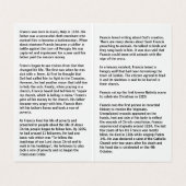 St Francis of Assisi prayer card Visitenkarten (Innenseite Aufgefaltet)