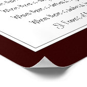 St. Francis of Assisi Prayer with Wolf  & Tracks Poster (Ecke)