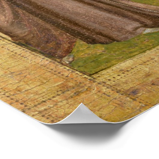 St. Francis of Assisi preaching to the birds Poster (Ecke)