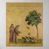 St. Francis of Assisi preaching to the birds Poster (Vorne)